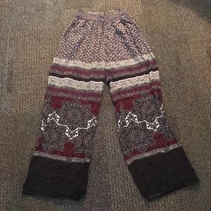 Flared Leg Harem Pants